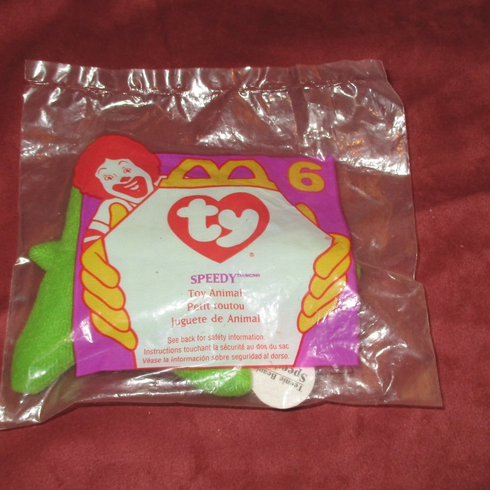 Ty Beanie SPEEDY Toy Animal McDonalds VINTAGE New In Bag💖SPECIAL DEAL💖
